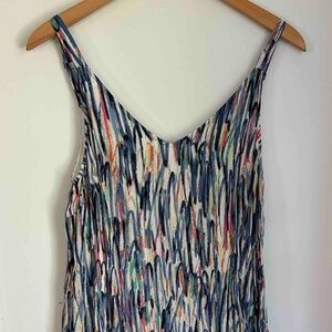 Nic & Zoe Blue Multi  Sz M Sundress